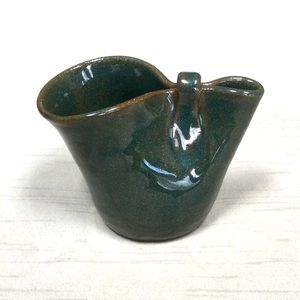 Handmade Pottery Bud Vase Green